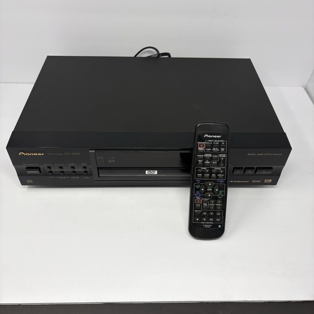 Pioneer DV-626D DVD CD Player w/ Remote Tested Working Dolby Digital DTS